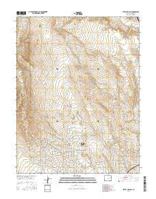 Steele Hollow Colorado Current topographic map, 1:24000 scale, 7.5 X 7.5 Minute, Year 2016