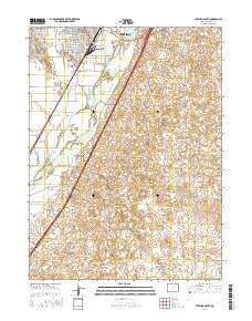 Sterling South Colorado Current topographic map, 1:24000 scale, 7.5 X 7.5 Minute, Year 2016