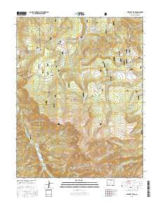 Stewart Peak Colorado Current topographic map, 1:24000 scale, 7.5 X 7.5 Minute, Year 2016