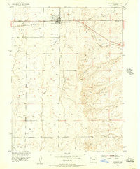 Strasburg Colorado Historical topographic map, 1:24000 scale, 7.5 X 7.5 Minute, Year 1955