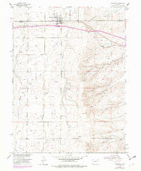 Strasburg Colorado Historical topographic map, 1:24000 scale, 7.5 X 7.5 Minute, Year 1955