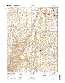 Strasburg NW Colorado Current topographic map, 1:24000 scale, 7.5 X 7.5 Minute, Year 2016