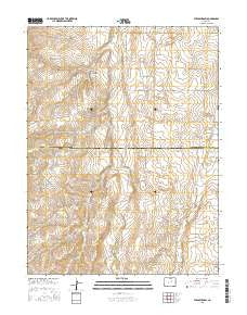 Strasburg SW Colorado Current topographic map, 1:24000 scale, 7.5 X 7.5 Minute, Year 2016