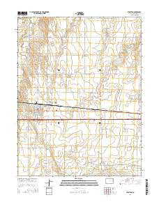 Stratton Colorado Current topographic map, 1:24000 scale, 7.5 X 7.5 Minute, Year 2016