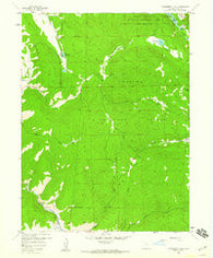 Strawberry Lake Colorado Historical topographic map, 1:24000 scale, 7.5 X 7.5 Minute, Year 1958