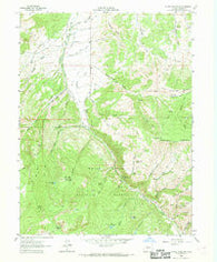 Suicide Mountain Colorado Historical topographic map, 1:24000 scale, 7.5 X 7.5 Minute, Year 1962