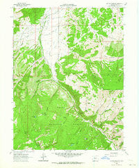 Suicide Mountain Colorado Historical topographic map, 1:24000 scale, 7.5 X 7.5 Minute, Year 1962
