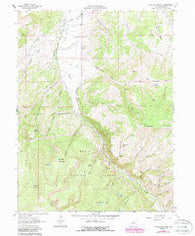 Suicide Mountain Colorado Historical topographic map, 1:24000 scale, 7.5 X 7.5 Minute, Year 1962