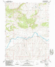 Sunbeam Colorado Historical topographic map, 1:24000 scale, 7.5 X 7.5 Minute, Year 1986