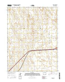 Tampa Colorado Current topographic map, 1:24000 scale, 7.5 X 7.5 Minute, Year 2016