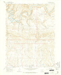Tanks Peak Colorado Historical topographic map, 1:24000 scale, 7.5 X 7.5 Minute, Year 1962