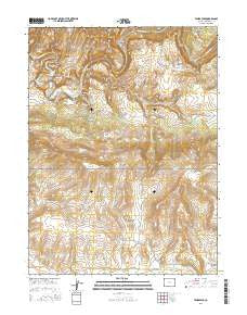 Tanks Peak Colorado Current topographic map, 1:24000 scale, 7.5 X 7.5 Minute, Year 2016