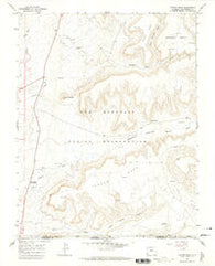 Tanner Mesa Colorado Historical topographic map, 1:24000 scale, 7.5 X 7.5 Minute, Year 1966