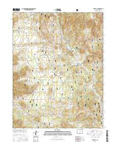 Tarryall Colorado Current topographic map, 1:24000 scale, 7.5 X 7.5 Minute, Year 2016