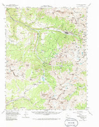 Telluride Colorado Historical topographic map, 1:62500 scale, 15 X 15 Minute, Year 1955