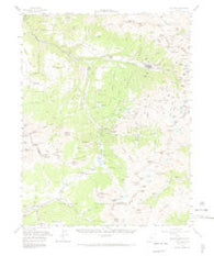 Telluride Colorado Historical topographic map, 1:62500 scale, 15 X 15 Minute, Year 1955