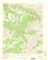 Telluride Colorado Historical topographic map, 1:62500 scale, 15 X 15 Minute, Year 1955