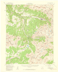 Telluride Colorado Historical topographic map, 1:62500 scale, 15 X 15 Minute, Year 1955