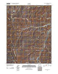 Texas Mountain Colorado Historical topographic map, 1:24000 scale, 7.5 X 7.5 Minute, Year 2010