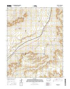 Thatcher Colorado Current topographic map, 1:24000 scale, 7.5 X 7.5 Minute, Year 2016