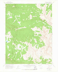 Thimble Rock Colorado Historical topographic map, 1:24000 scale, 7.5 X 7.5 Minute, Year 1960