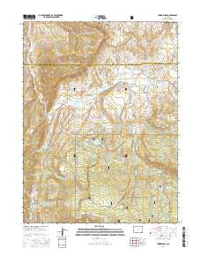 Thornburgh Colorado Current topographic map, 1:24000 scale, 7.5 X 7.5 Minute, Year 2016