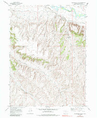 Thornburgh Gulch Colorado Historical topographic map, 1:24000 scale, 7.5 X 7.5 Minute, Year 1969