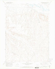 Thornburgh Gulch Colorado Historical topographic map, 1:24000 scale, 7.5 X 7.5 Minute, Year 1969