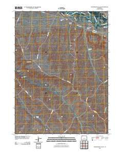 Thornburgh Gulch Colorado Historical topographic map, 1:24000 scale, 7.5 X 7.5 Minute, Year 2010