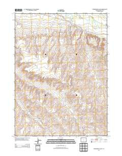 Thornburgh Gulch Colorado Historical topographic map, 1:24000 scale, 7.5 X 7.5 Minute, Year 2013