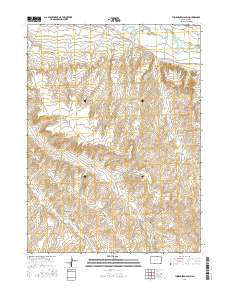 Thornburgh Gulch Colorado Current topographic map, 1:24000 scale, 7.5 X 7.5 Minute, Year 2016