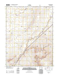 Timpas Colorado Historical topographic map, 1:24000 scale, 7.5 X 7.5 Minute, Year 2013
