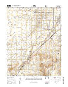 Timpas Colorado Current topographic map, 1:24000 scale, 7.5 X 7.5 Minute, Year 2016