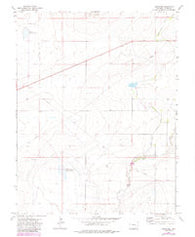 Timpas NE Colorado Historical topographic map, 1:24000 scale, 7.5 X 7.5 Minute, Year 1972