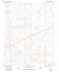 Timpas NW Colorado Historical topographic map, 1:24000 scale, 7.5 X 7.5 Minute, Year 1972