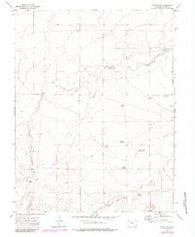 Timpas SW Colorado Historical topographic map, 1:24000 scale, 7.5 X 7.5 Minute, Year 1972