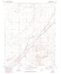 Timpas Colorado Historical topographic map, 1:24000 scale, 7.5 X 7.5 Minute, Year 1972