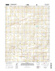 Timpas NE Colorado Current topographic map, 1:24000 scale, 7.5 X 7.5 Minute, Year 2016