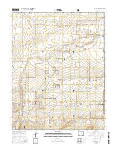 Timpas SW Colorado Current topographic map, 1:24000 scale, 7.5 X 7.5 Minute, Year 2016