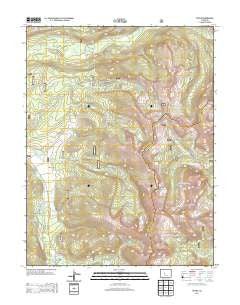 Tincup Colorado Historical topographic map, 1:24000 scale, 7.5 X 7.5 Minute, Year 2013