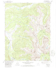 Tincup Colorado Historical topographic map, 1:24000 scale, 7.5 X 7.5 Minute, Year 1982