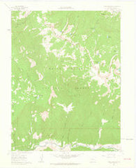 Toner Reservoir Colorado Historical topographic map, 1:24000 scale, 7.5 X 7.5 Minute, Year 1961