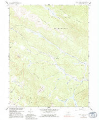 Topaz Mountain Colorado Historical topographic map, 1:24000 scale, 7.5 X 7.5 Minute, Year 1958