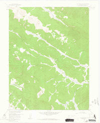 Topaz Mountain Colorado Historical topographic map, 1:24000 scale, 7.5 X 7.5 Minute, Year 1958