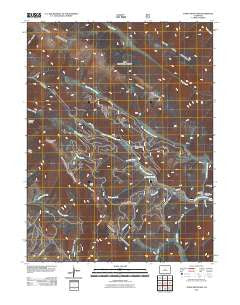Topaz Mountain Colorado Historical topographic map, 1:24000 scale, 7.5 X 7.5 Minute, Year 2011