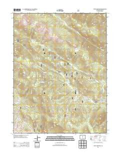 Topaz Mountain Colorado Historical topographic map, 1:24000 scale, 7.5 X 7.5 Minute, Year 2013