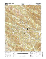 Topaz Mountain Colorado Current topographic map, 1:24000 scale, 7.5 X 7.5 Minute, Year 2016
