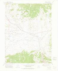Toponas Colorado Historical topographic map, 1:24000 scale, 7.5 X 7.5 Minute, Year 1972