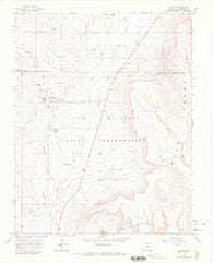 Towaoc Colorado Historical topographic map, 1:24000 scale, 7.5 X 7.5 Minute, Year 1966