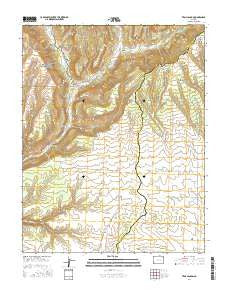 Trail Canyon Colorado Current topographic map, 1:24000 scale, 7.5 X 7.5 Minute, Year 2016